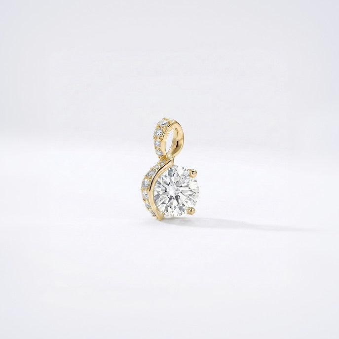 Diamond Cut Gold Charm