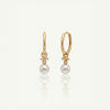 Round Cut Elegant Double Hoops