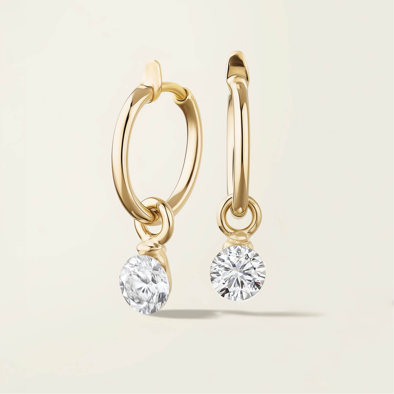 Emerald Cut Drop Earrings