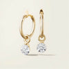 Emerald Cut Drop Earrings